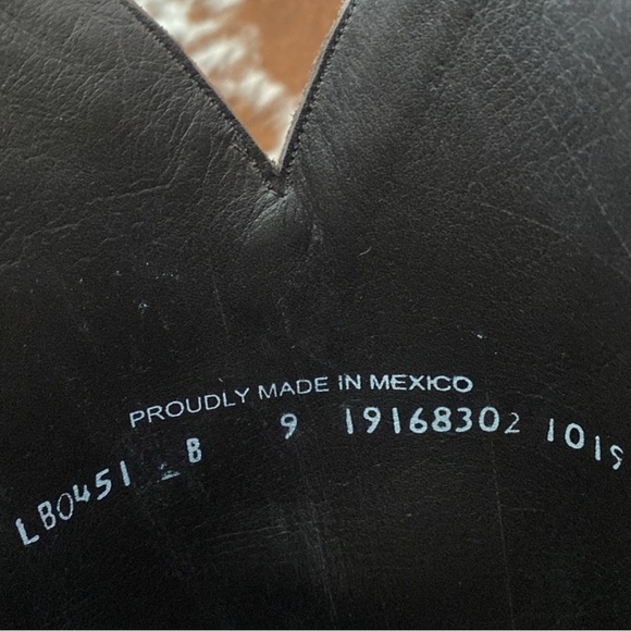 Lane Katori Cowboy Boots 9 Brown Leather Tall Cutter Toe $350 - Picture 7 of 11